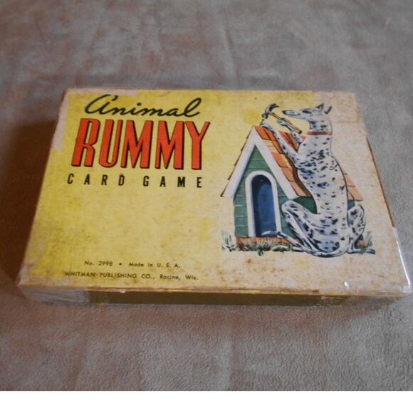 Whitman Animal Rummy Card Game 2998 Complete No Instructions Vintage #2 - Picture 4 of 7
